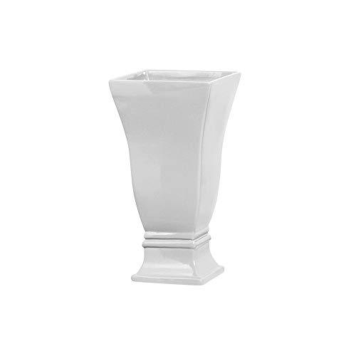 Vaso Quadrado P P 5 Ceramicas Pegorin Branco P P