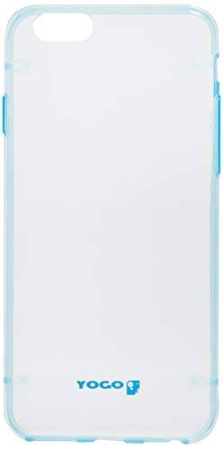 Capa Protetora Rígida para iPhone 6 e, Yogo, iPhone 6-6S, Capa com Proteção Completa Carcaça e Tela, Transparente/Azul