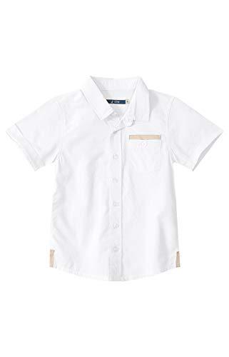 Camisa Manga Curta, Carinhoso, Meninos, Branco, 3