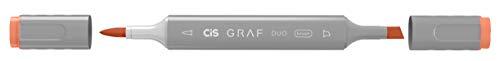 Marcador Graf Duo Brush Vermilion, CIS, Caixa c/6 unidades