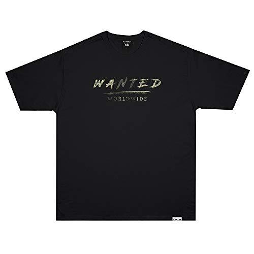 Camiseta Wanted - Signature Dollar preto Cor:Preto;Tamanho:G