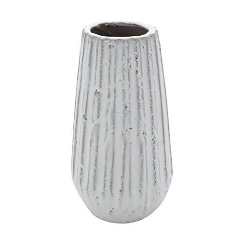 Vaso Decorativo Porcelana Branco 13X24Cm