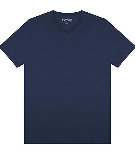 Camiseta decote V, Rovitex, Masculino, Marinho, G