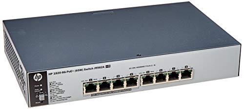 Switch HPE Aruba 1820-8G PoE+ 65W 8p Giga - J9982A, Hpe Aruba, Switches de Rede