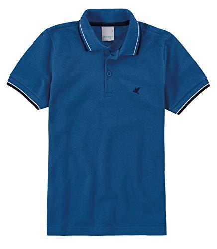 Camisa Polo Piquê Premium, Malwee, Meninos, Azul, 10