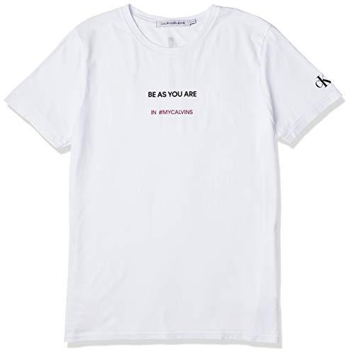 Camiseta Slim Be As, Calvin Klein, Feminino, Branco, M