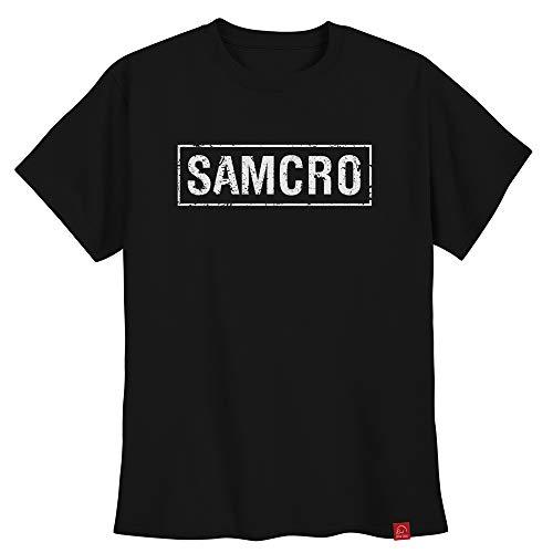 Camiseta Sons Of Anarchy Soa Samcro Frente Brasão Costas GG