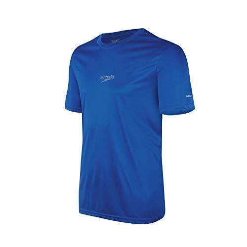Speedo Camiseta Basic Interlock Uv50 Masculino Azul P