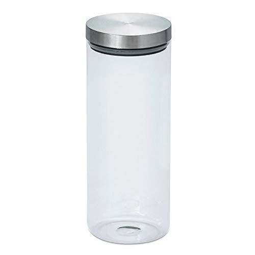 Pote De Vidro Brinox Borosilicato Com Tampa Inox 11,5 X 31 Cm 3,2 L Brinox Transparente