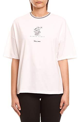 Camiseta Woman Power Disney, Colcci, Feminino, Branco (Off Shell), P