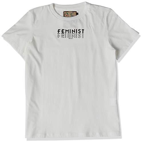 Camiseta Feminist, Colcci, Feminino, Branco (Off Shell), PP
