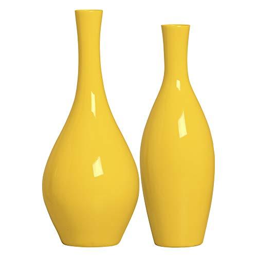 Duo Vasos Barcelona E Madri Ceramicas Pegorin Amarelo
