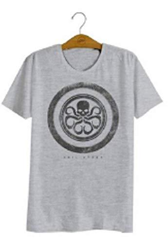 Camiseta Hail Hydra, Studio Geek, Adulto Unissex, Cinza, 2G