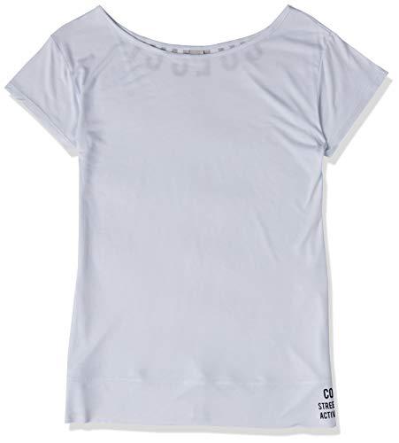 Camiseta com Gola Canoa, Colcci Fitness, Feminino, Branco, M
