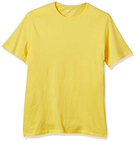 Camiseta Básica Regular Manga Curta, Hering, Masculino, Amarelo, G
