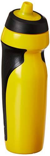 Squeeze Sport Water Bottle 600Ml, Único, Preto/Amarelo