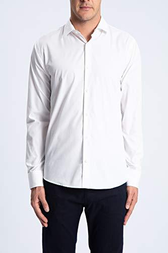 Camisa Slim Fit, Forum, Masculino, Branco, 5