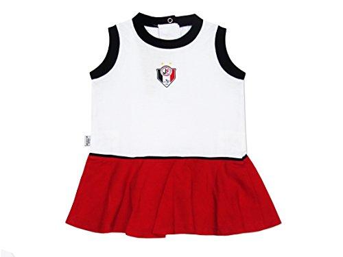 Vestido Cavado Joinville, Rêve D'or Sport, Bebê Menina, Branco/Vermelho/Preto, M