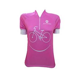 Camisa Ciclismo Fit Smile - Rosa M (Gg)
