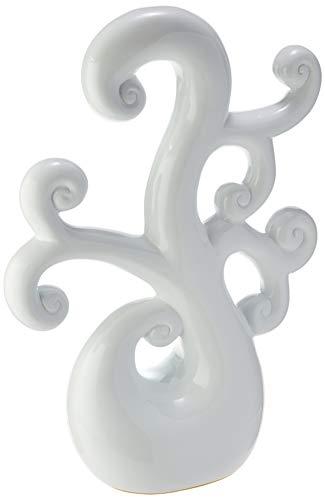 Escultura Decorativa Arabesco Ceramicas Pegorin Branco
