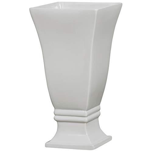 Vaso Quadrado G G 1 Ceramicas Pegorin Off White G G