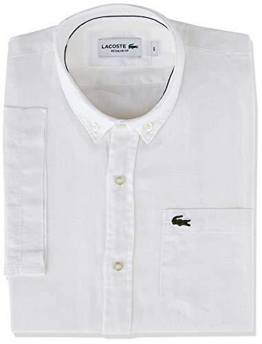 Camisa masculina Regular Fit em linho, Branco, 40