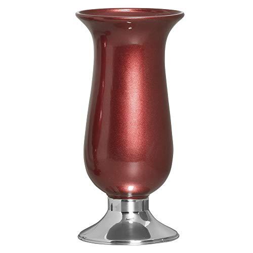 Vaso Imperial Pé De Alumínio Ceramicas Pegorin Cobre