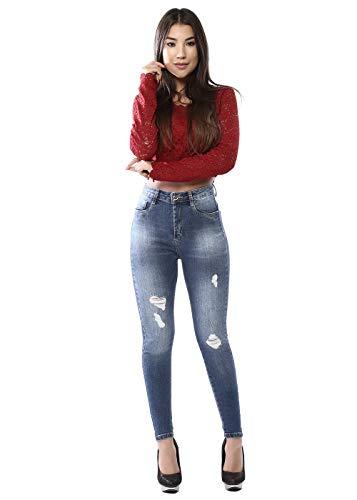 Calça feminina Super Lipo, Sawary Jeans, Feminino, Jeans, 44