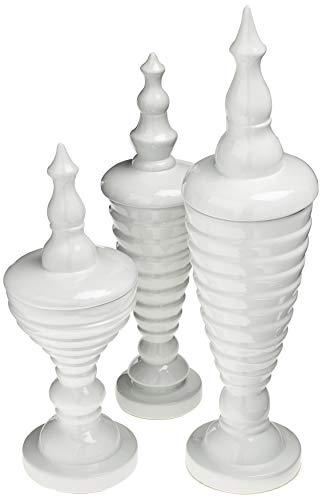 Trio De Potes Imperial G, M E P Ceramicas Pegorin Branco