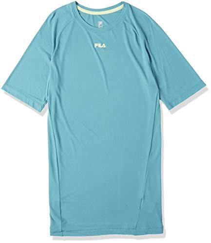 Camiseta Bio Coat II, Fila, Masculino, Azul Petroleo/Lima, P
