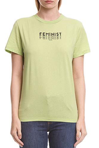 Camiseta Feminist, Colcci, Feminino, Verde (Lumine), PP
