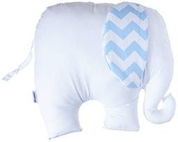 Almofada Elefante Soho Chevron Azul, Biramar Baby, Azul