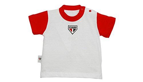Camiseta São Paulo, Rêve D'or Sport, Criança Unissex, Branco/Vermelho, M