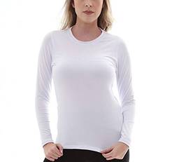 Camiseta UV Protection Feminina UV50+ Tecido Ice Dry Fit Secagem Rápida –EGG Branca
