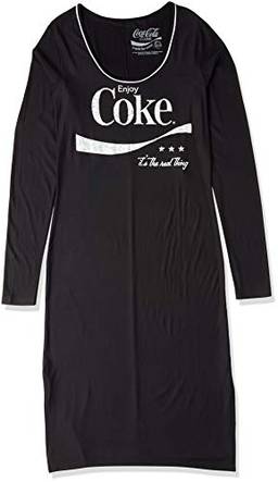 Coca Cola Jeans Enjoy Coke It´s the Real Thing! Vestido Casual, Feminino, Preto, G