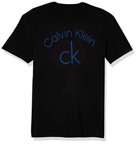 Camiseta Slim Estampada, Calvin Klein, Masculino, Preto, M