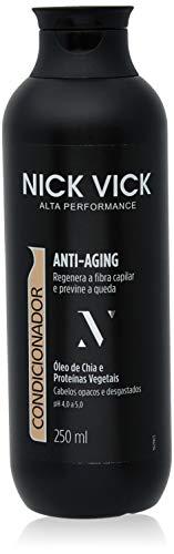 Condicionador Anti Aging Nick Vick Alta Performance 250ml, Nick & Vick, Preto