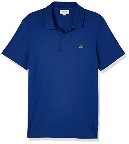 Camisa polo Lacoste masculina regular fit, Azul Marinho, GG