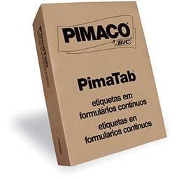 Etiqueta de Formuário Contínuo 81x36, BIC, Pimaco, PimaTab, 874938, Branco, 4000 Etiquetas