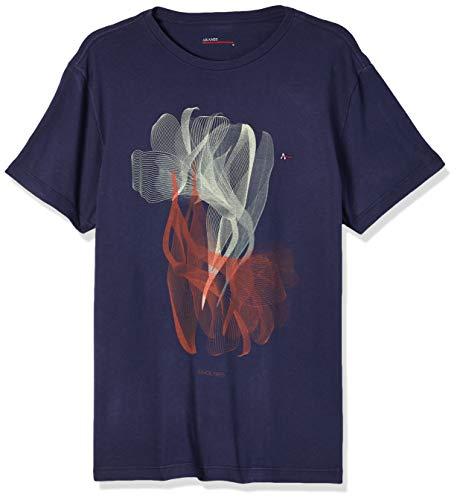 Camiseta Lírios Bicolor, Aramis, Masculino, Azul Índigo, M