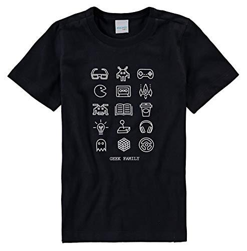 Camiseta Estampada Malha, Malwee, Criança-Unissex, Preto, 3