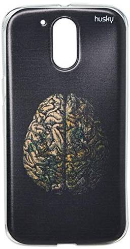 Husky Capa Personalizada para Motorola G4/ Plus Cérebro Mundi, Colorido
