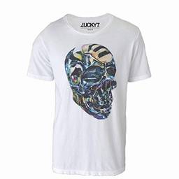 Camiseta Eleven Brand Branco P Masculina - Skull Head