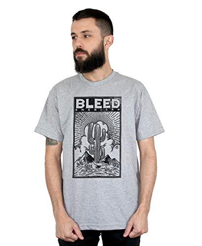 Camiseta Cactus, Bleed American, Masculino, Cinza Mescla, GG