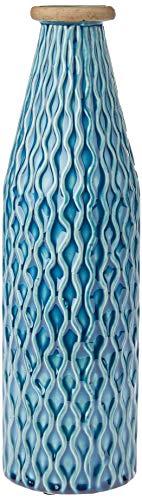 Bellasco Garrafa Decorativ 38cm Ceramica Azul Cn Home & Co Único