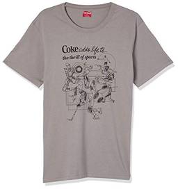 Camiseta Estampada, Coca-Cola Jeans, Masculino, Cinza Gravity Gray, P