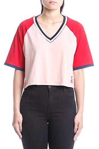 Camiseta Básica, Coca-Cola Jeans, Feminino, Rosa Candyland, M