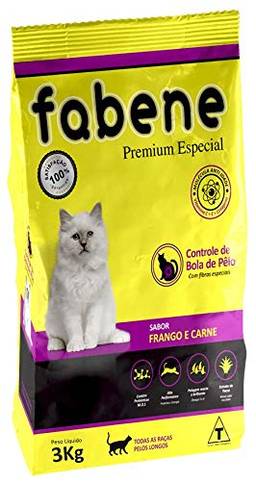 Fabene Feline Adultos Sc 3kg Qualita Foods Raça Adulto, Sabor Frango