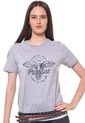 Joss Camiseta Paradise, Feminino, Cinza, P