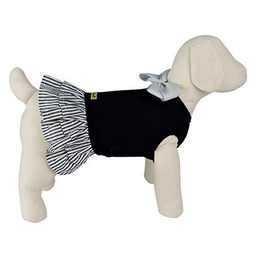 Vestido Malha Bonito pra Cachorro para Cães Preto - Tamanho G